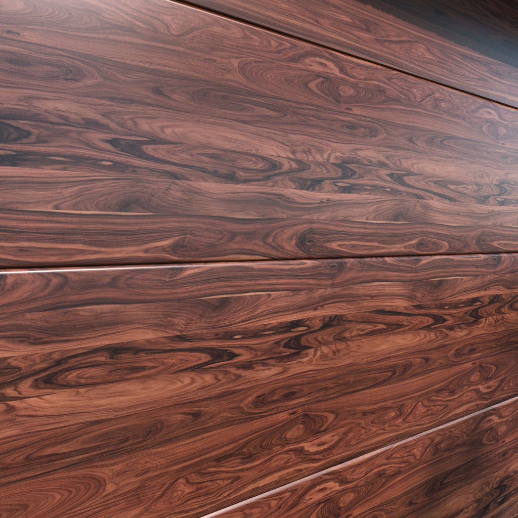 Potlač brán v dekore - Rosewood, santos